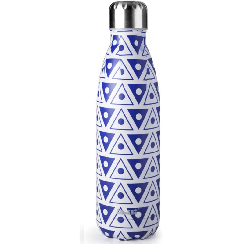 

Botella termo de pared doble sin BPA inoxidable 18/10 500 ml. Symbol Blue (Ibili 758450S)