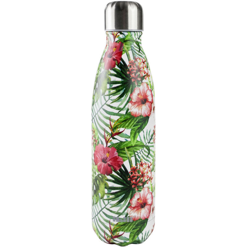 

Botella termo de pared doble sin BPA inoxidable 18/10 500 ml. Jardín (Ibili 758450K)