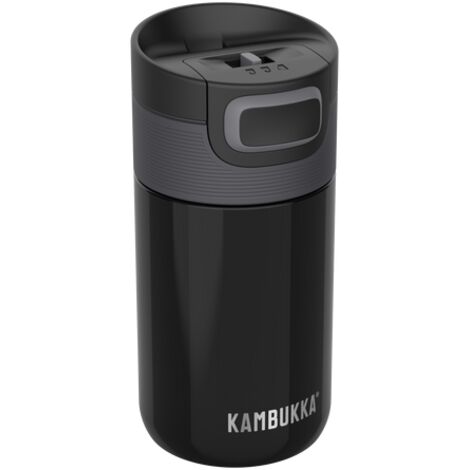 Botella Termo Kambukka Etna 300Ml Pitch Black - Acero Inoxid