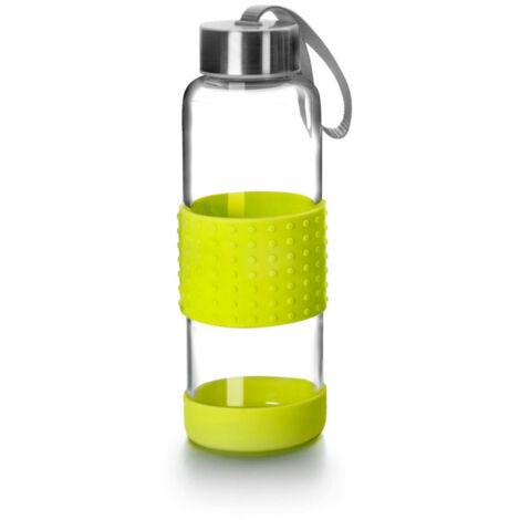 BOTELLA VIDRIO SKY VERDE 360 ML IBILI