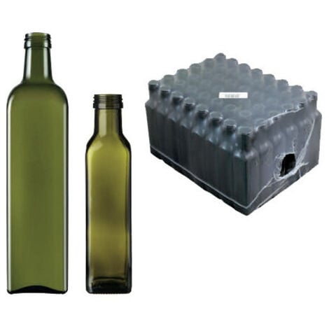 LED LEDS Botellas de vidrio Marasca 750 ml – Pack de 24 unidades – Para aceite y licores