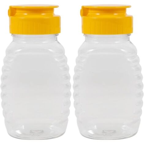botellas reutilizables y a prueba de fugas para condimentos, de 10,2 × 5,2 × 4 cm, para miel, kétchup o aderezo para ensaladas.