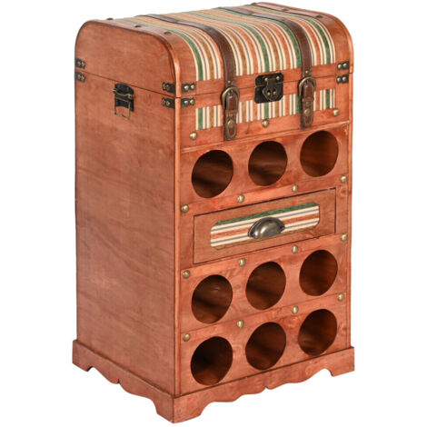 Botellero Alamo Pu 40X35,5X71 Marron