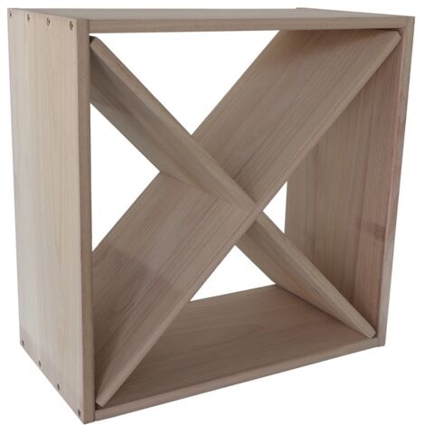Botellero con cruz - 50 x 50 x 26 cm - Madera
