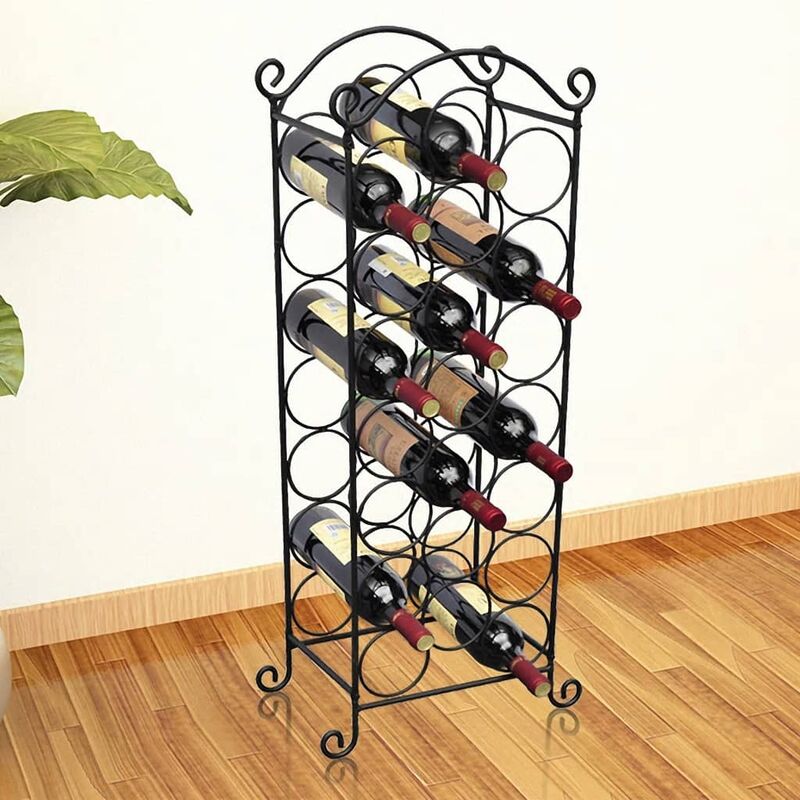

Botellero de metal para 21 botellas