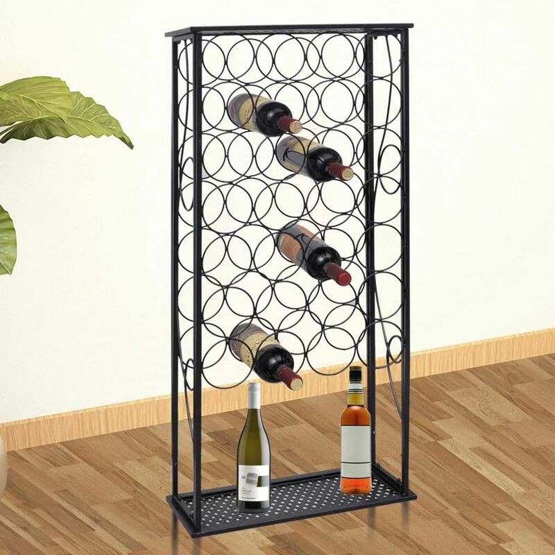 

Botellero de metal para 28 botellas
