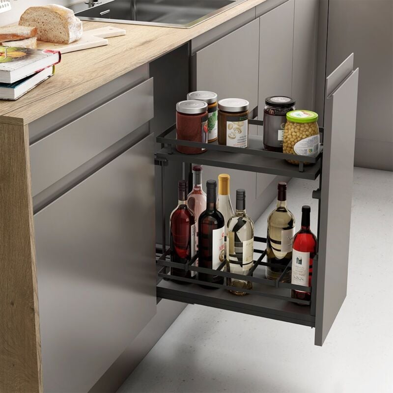

Botellero Extraible (FLAT) M40 49080007 - Antracita