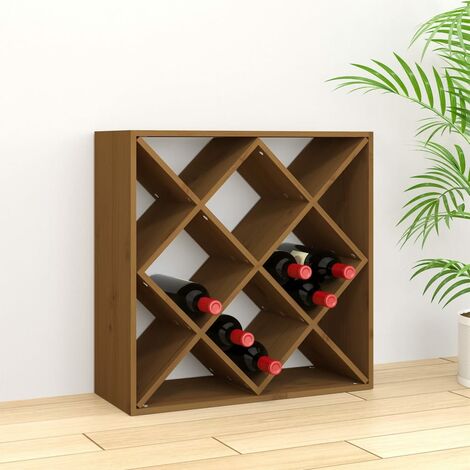 CASARIA® Botellero de Madera de Acacia para 12 Botellas Vinoteca