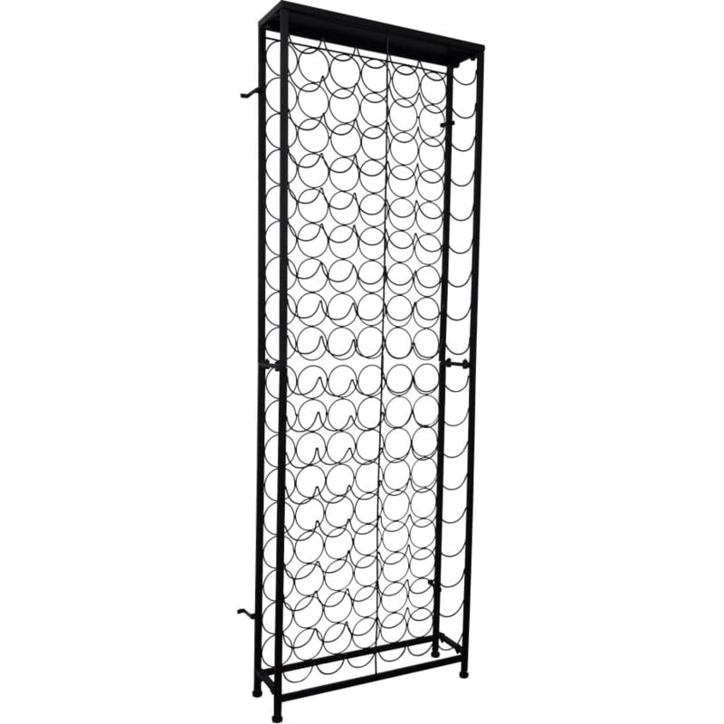 

Botellero de metal para 108 botellas - Negro - Vidaxl