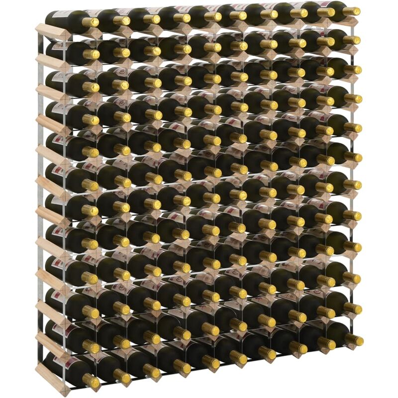 

Botellero para 120 botellas de madera maciza de pino