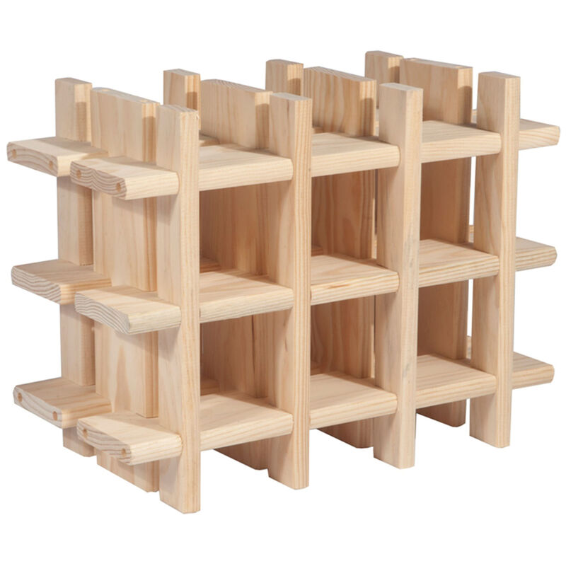 

Botellero modular Rioja ASTIGARRAGA de madera de pino para 9 botellas 32.5x43x22cm