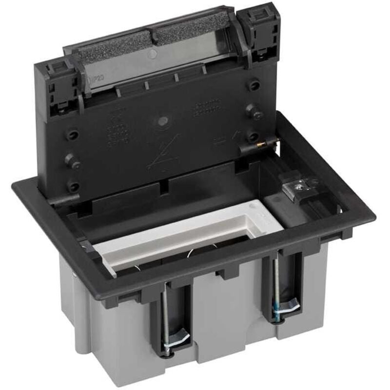 Simon - Boîte de sol 70mm 1 module graphite 52050001-038