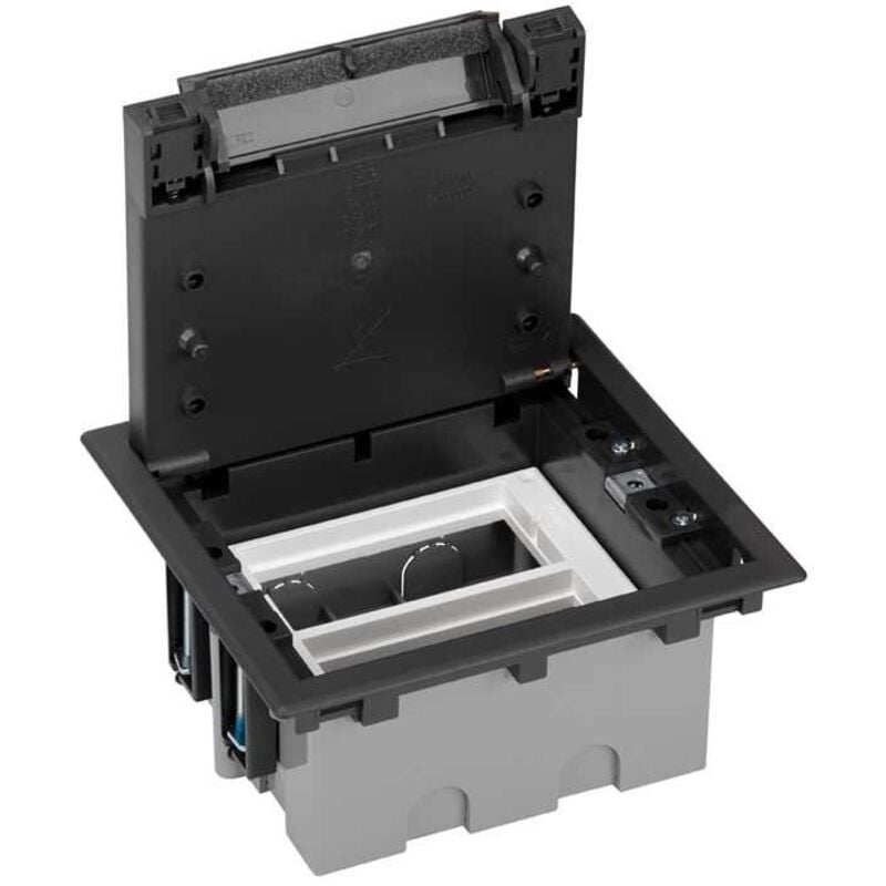 Boîte de sol 70mm 2 modules graphite Simon 52050002-038