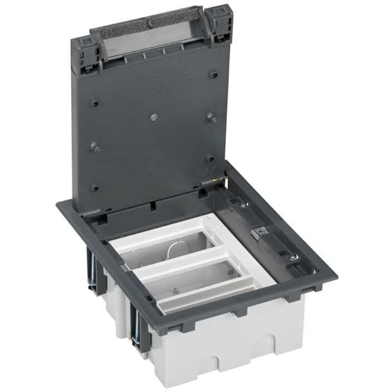Boîte de sol 70mm 3 modules gris Simon 52050003-035