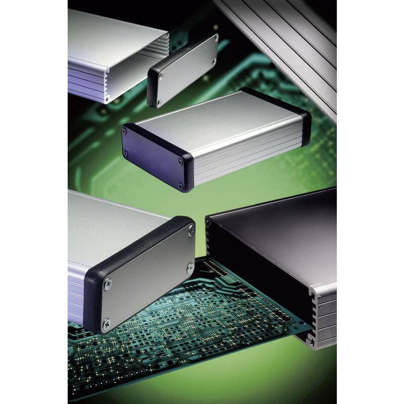 Boîtier profilé Hammond Electronics 1455N1602BK aluminium noir 160 x 103 x 53 1 pc(s) S58727