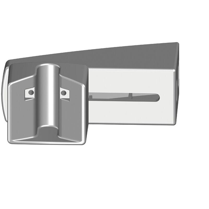 Boîtier v de réception en applique en Aluminium pour serrure de portail coulissant motorisé Finition: Blanc Ral 9010 - Portac