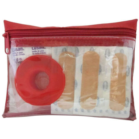 Botiquín de mano Nylon ZIP  Rojo                 Vacío