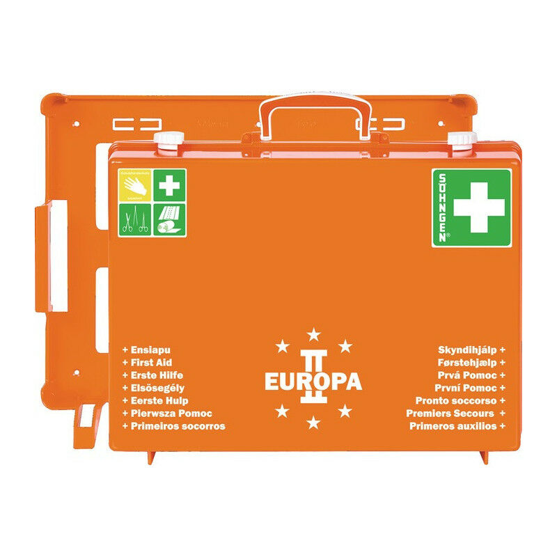 

Botiquín de primeros auxilios EUROPA II W400xH300xD150 aprox. Mm naranja Söhngen