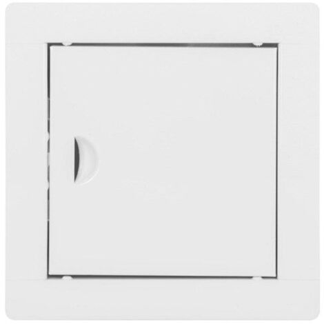 JARDIBRICODECO Botola d'ispezione Portina d'ispezione in metallo, bianca, 20x20