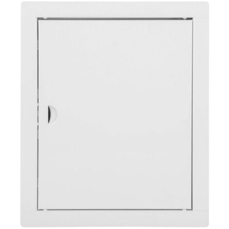 MATERIAUXBRICO.COM Botola d'ispezione Portina d'ispezione in metallo bianco 20x25