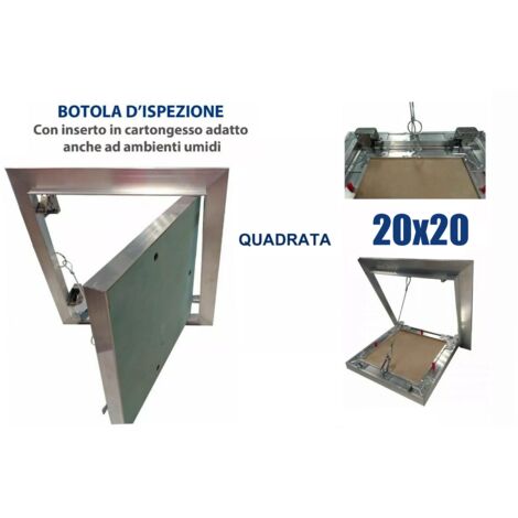 Botola Per Cartongesso FIX LINE 20x20 Cm - Accessorio Per Ispezione E Manutenzione Impianti - Foto 3