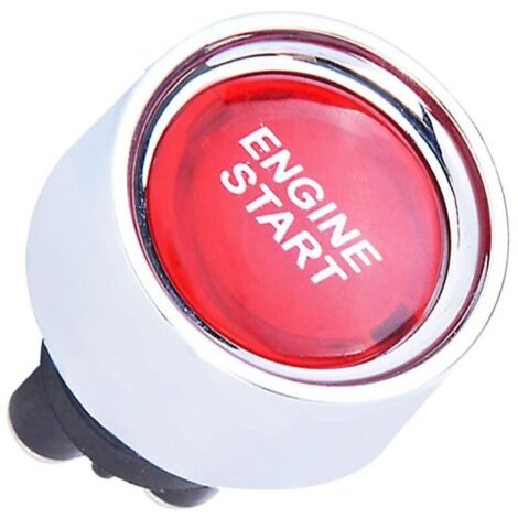 Botón de arranque de motor multifunción de 12 V CC y 50 A para coche (rojo)