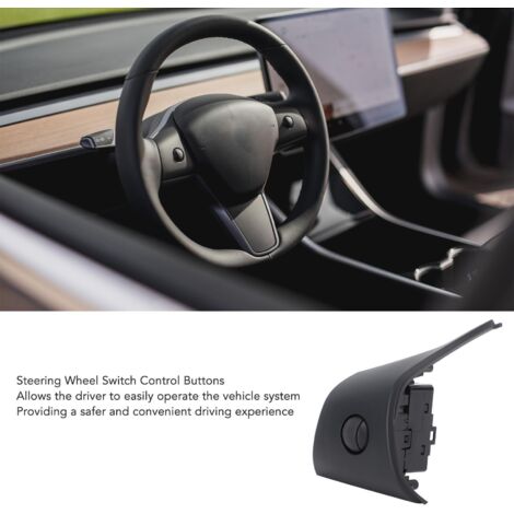 Botón de control del volante para Tesla Model 3 Y - Interruptor de bola sensible y duradero 2017-2023 - Instalación directa