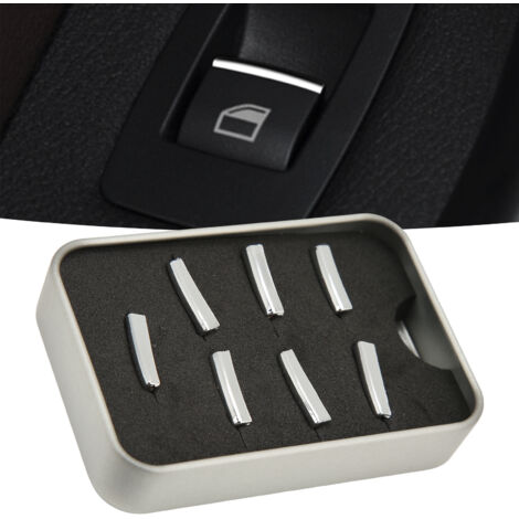 Botón de elevación de ventana de ABS cromado con revestimiento antiarañazos para BMW Serie 3 F30 F31