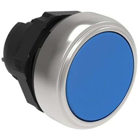 Botón de pulso Lovato Platinum Rasato Azul LPCB106