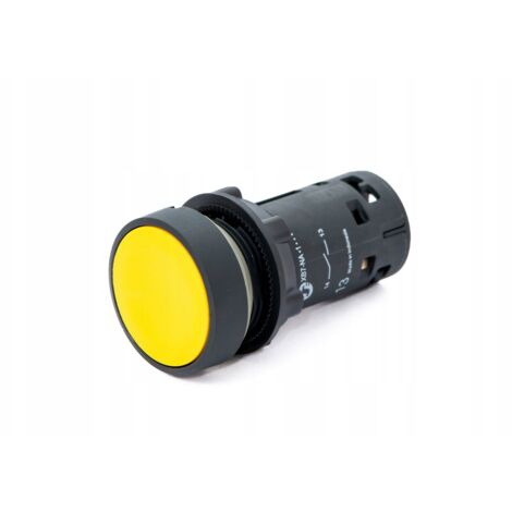 BOTÓN DE RETORNO AUTOMÁTICO CUBIERTO AMARILLO - 1NO