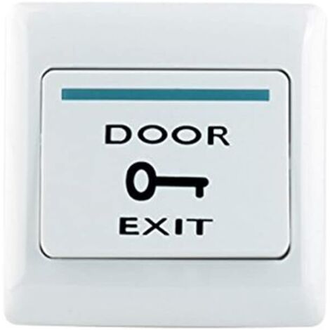 Botón de salida de puerta para control de acceso de sistema de seguridad para cerradura eléctrica, 86 x 86 mm, SALIDA DE PUERTA