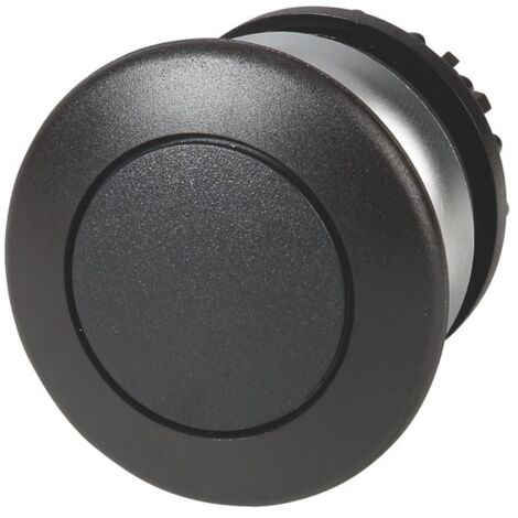 Botón hongo M22-DP-S negro sin descripción