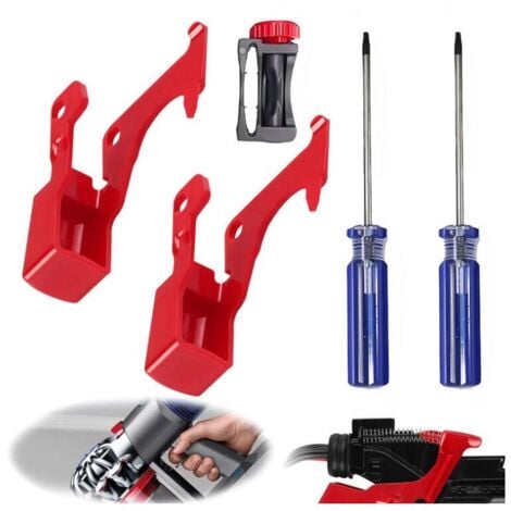 XVX Botón interruptor de gatillo Dyson V11 V10 Botón rojo Dyson V10 Herramienta de reparación de botones Dyson para aspiradora V10 V11 2 interruptores 1 soporte de interruptor y 2 destornillad