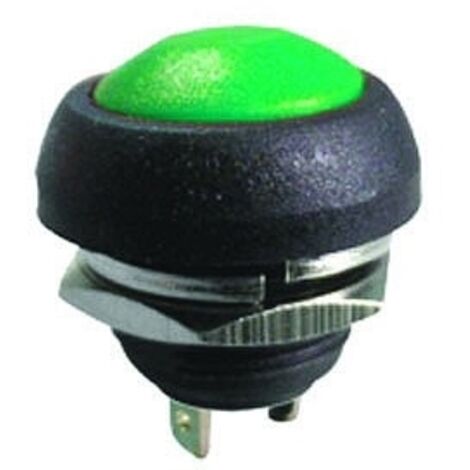 BOTÓN MONOESTABLE 1A 250V VERDE PBS-33