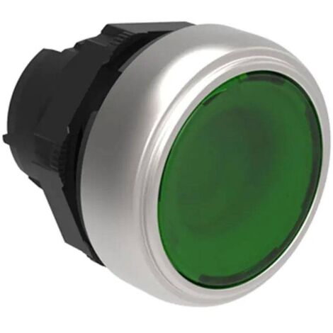 Botón pulsador iluminado Ras verde lovato Platino impulso LPCBL103