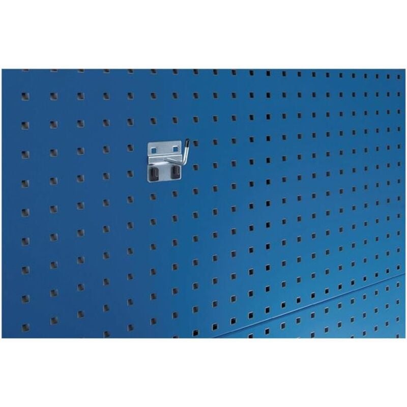 Bott - Crochet incliné T75xD.6 mm galvanisé adapté à panneaux perforés
