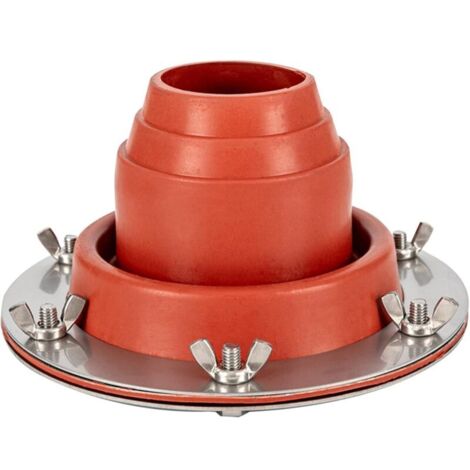 Botte de cheminée en silicone haute température Botte d'aération de toit flexible pour tuyau OD 1 77" à 3 94" Kit de solin de tuyau de toiture résistant à la chaleur pour tente cloche yourte po