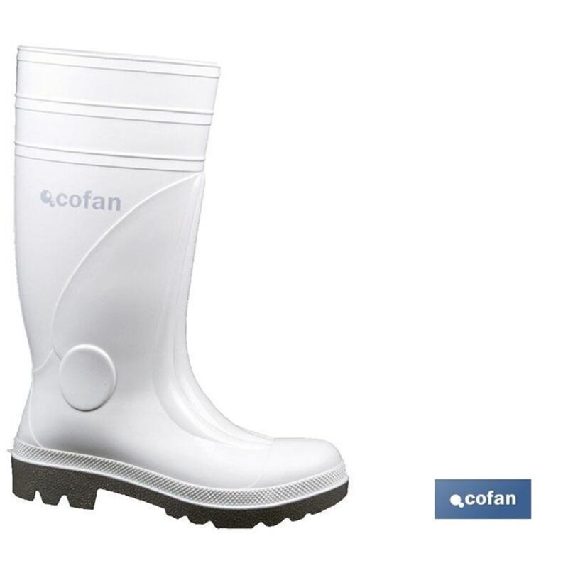 Botte haute eau sécuritaire. S-4 Blanc T-45 Botte haute eau sécuritaire. S-4 Blanc T-45