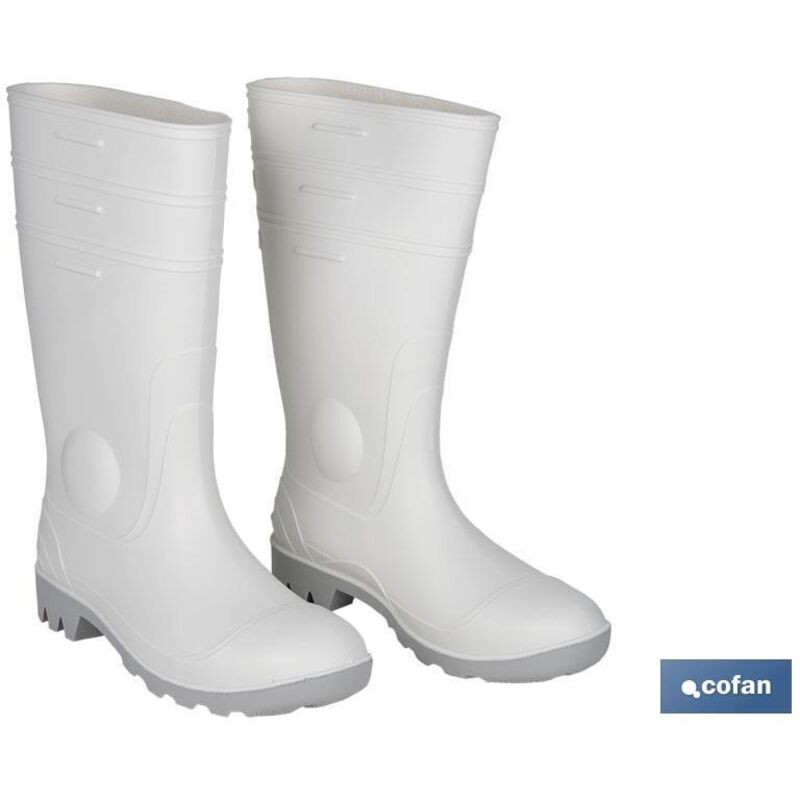 Botte haute eau sécuritaire. S-4 Blanc T-38 Botte haute eau sécuritaire. S-4 Blanc T-38