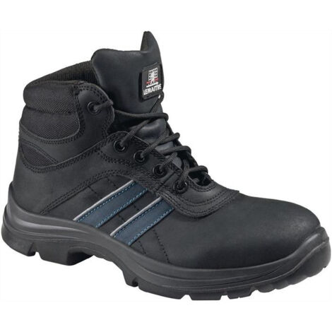 Botte de sécurité Andy High taille 43 noir/bleu S3 SRC EN ISO 20345 cuir de buffle