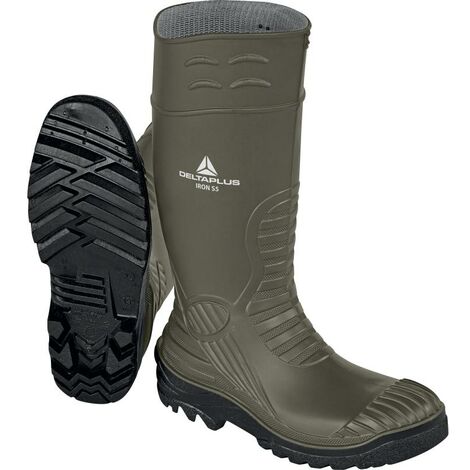 Botte de sécurité KAKI avec renforts DELTA PLUS S5 SRC pour milieux agressifs - IRONS5KA 44