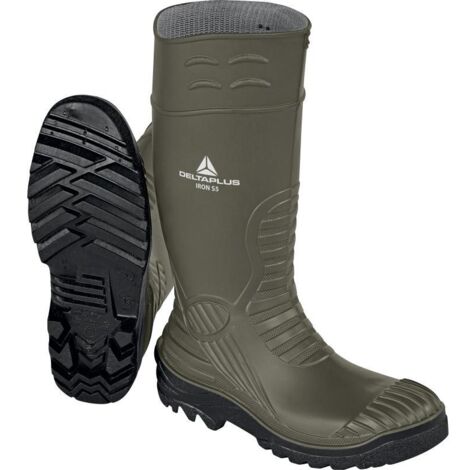 Botte de sécurité KAKI avec renforts DELTA PLUS S5 SRC pour milieux agressifs - IRONS5KA 44