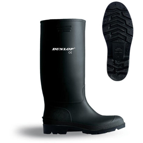 Botte En Pvc Taille 39 Haute Canne Dunlop Noire
