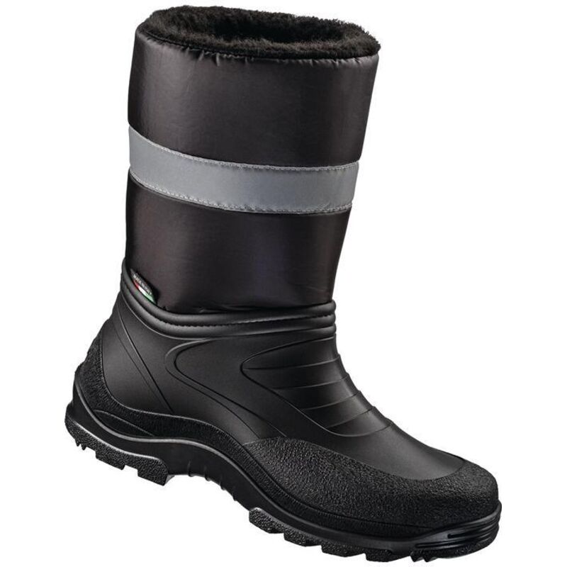 Botte d'hiver sans fermeture Skagen taille 42 noir PVC / Nylon avec bandes réfléchissantes