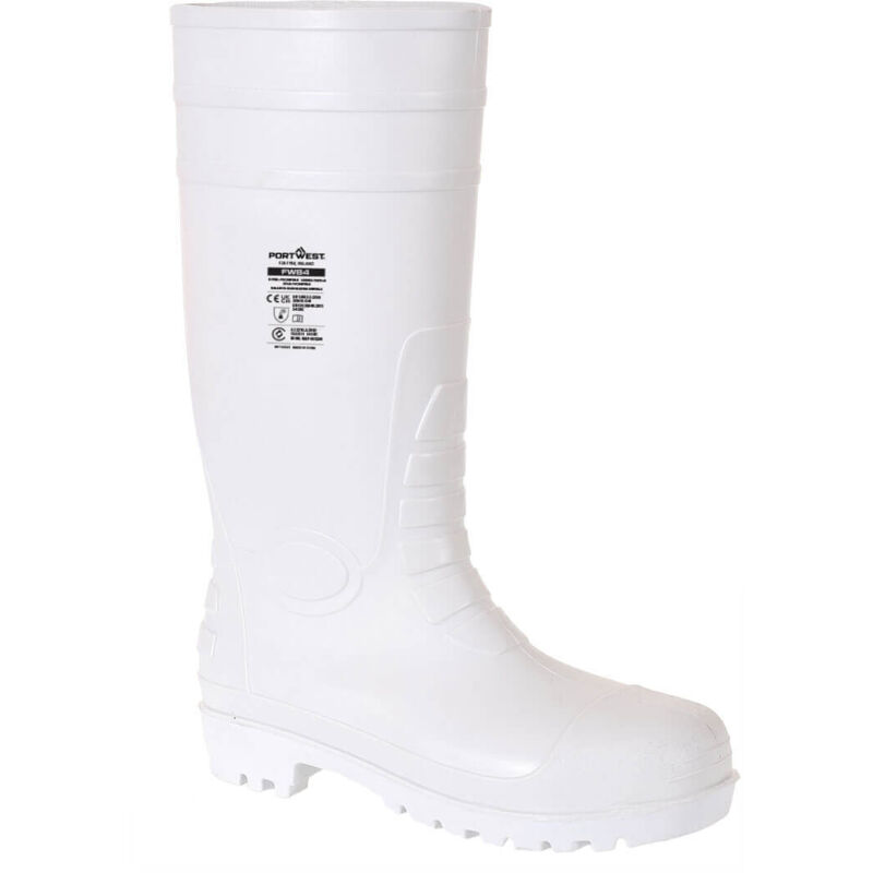 Bottes de sécurité agro-alimentaire blanches - Pointure : 39 - PORTWEST