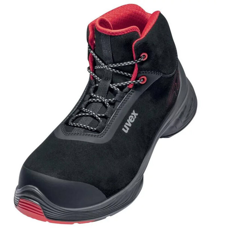 Bottes de sécurité Uvex Uvex 1 G2, Unisexe, t 43, Noir, Rouge, S3, src, antistatiques ( Prix pour 1 paire )