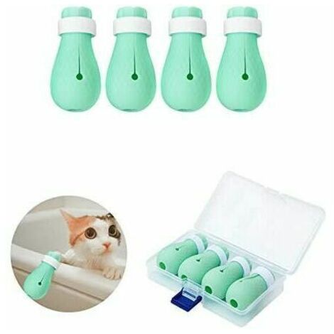 Bottes Anti-Rayures Chaussures De Chat En Silicone Bottes Gants À Gratter Protect De Patte De Chat Toilettage Pour Animaux De Compagnie Chaussons À Gratter Pour Le Bain À La Maison Rasage