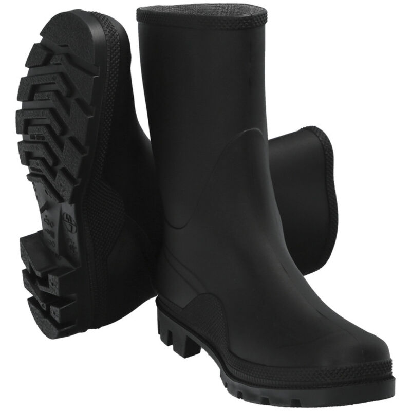 Bottes basses en caoutchouc, noires, t. 36