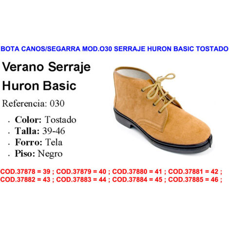 Bottes Canos Segarra Mod. 030 Huron Basic Tan Daim Taille 46