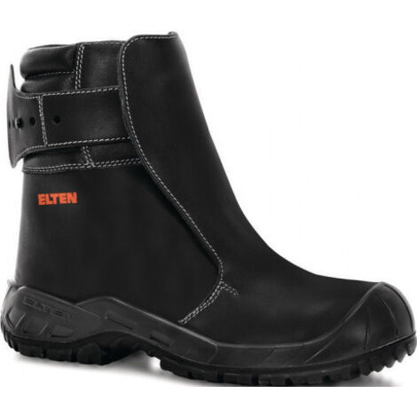 Bottes de coulée Calvin taille 41, noir, cuir, S3, SR, HI, HRO, Fe, Al, EN ISO 20349-1